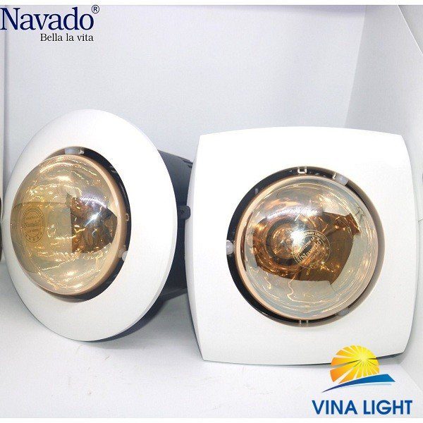 Đèn sưởi nhà tắm âm trần 1 bóng Navado NAV6008
