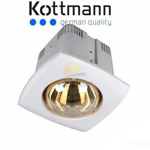 Đèn sưởi nhà tắm âm trần 1 bóng Kottmann K1A