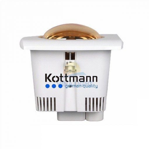 Mặt nghiêng Đèn sưởi nhà tắm âm trần 1 bóng Kottmann K1A