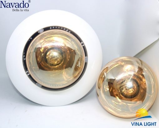 Đèn sưởi nhà tắm âm trần 1 bóng mặt tròn Navado NAV6010