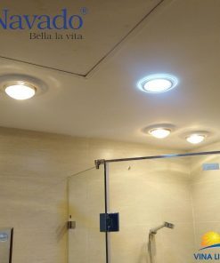 Ứng dụng của Đèn sưởi nhà tắm âm trần 1 bóng mặt tròn Navado NAV6010